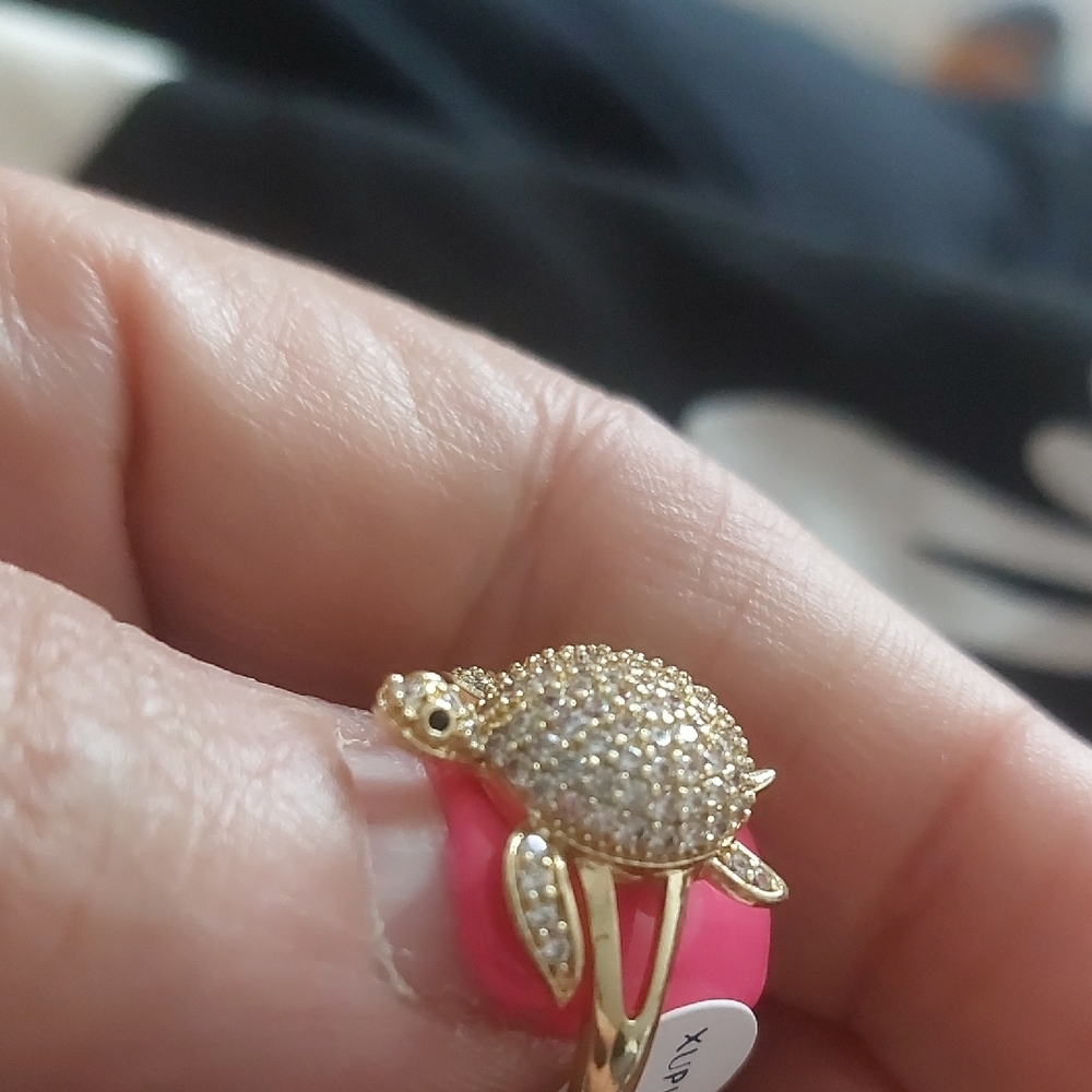 Tremendous Turtle 18kt gold plated Ring - Picture 7 of 7